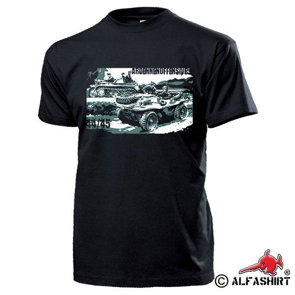Ardennes Offensive 44-45 Kettenkrad Schwimmwagen Offensive T Shirt # 15620