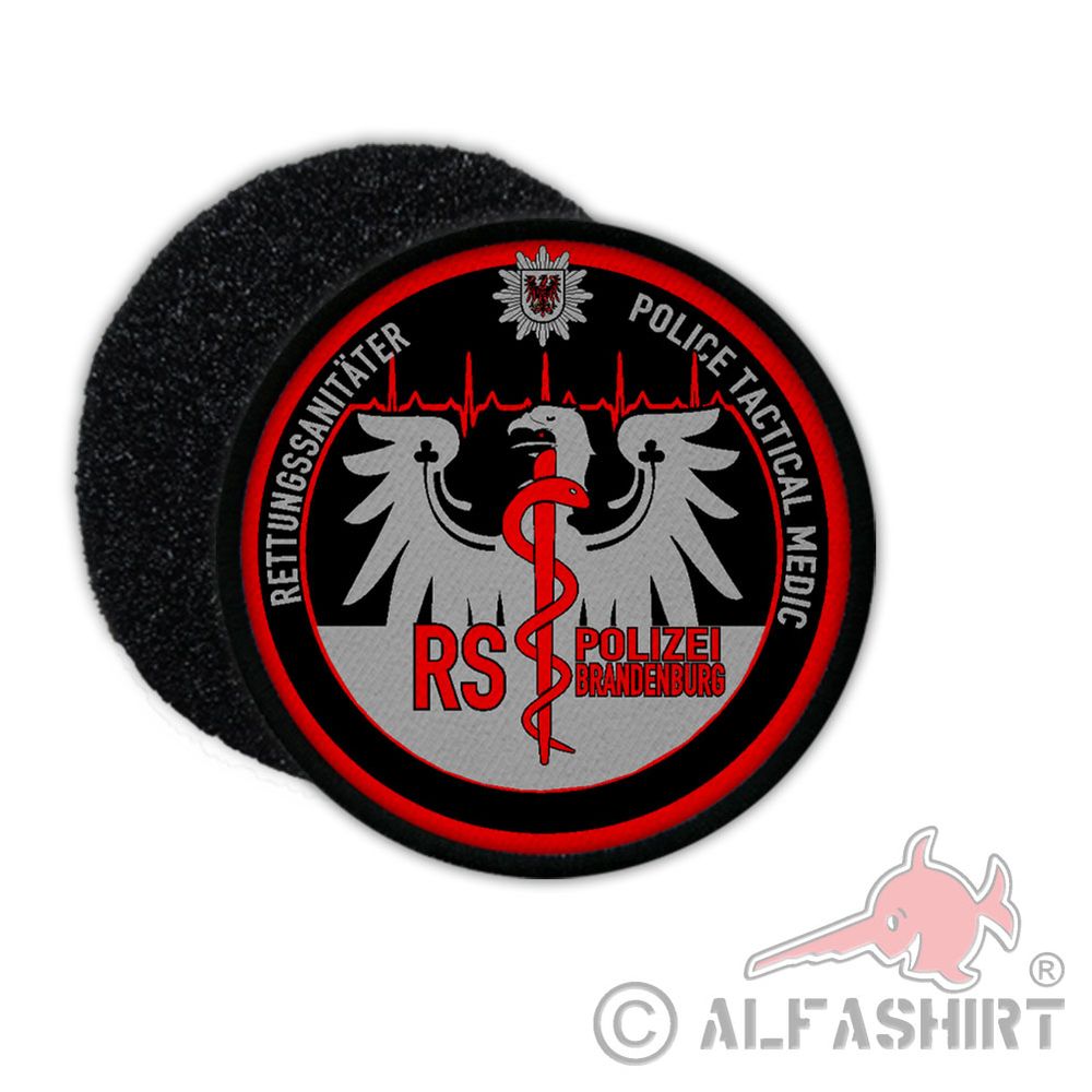 Patch Rettungssanitäter Polizei Brandenburg Klett Uniform Abzeichen #34947