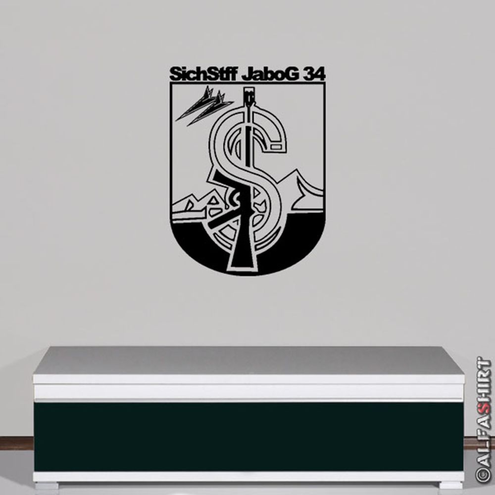 Sichstff JaboG 34 Fuselage Fighter Bomber Wall Decal 45x60cm # 6613