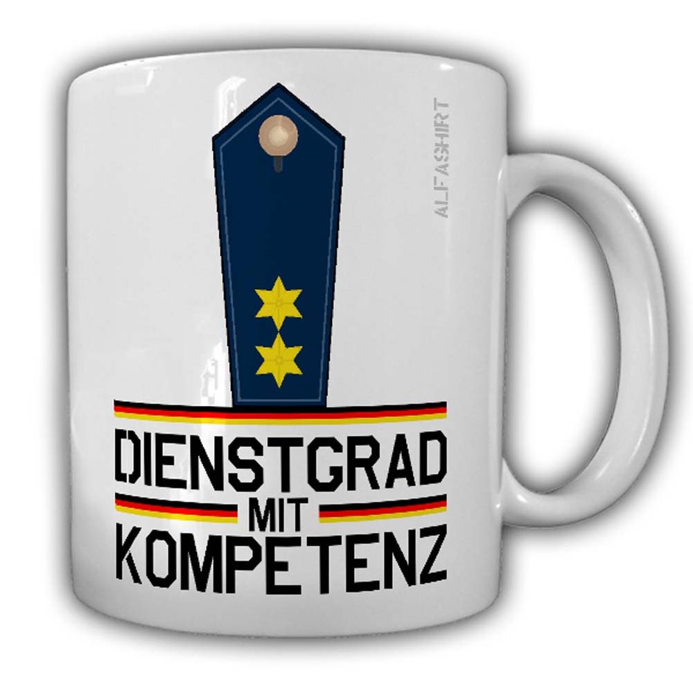 Dienstgrad mit Kompetenz Polizeioberrat Tasse Kaffeebecher Police MP #24166