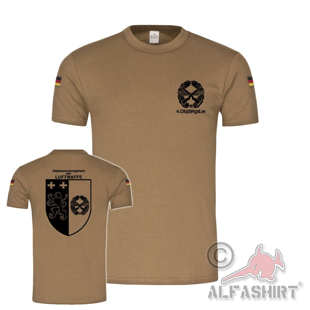 BW Tropical Shirt 4 Object Protection Regiment of the Luftwaffe LW Bundeswehr #44324 BW Tropical Shirt 4 Object Protection Regiment of the Luftwaffe LW Bundeswehr #44324