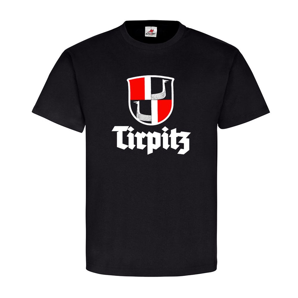 Schlachtschiff Tirpitz Marine Schiff Wappen Deutschland - T Shirt #14064