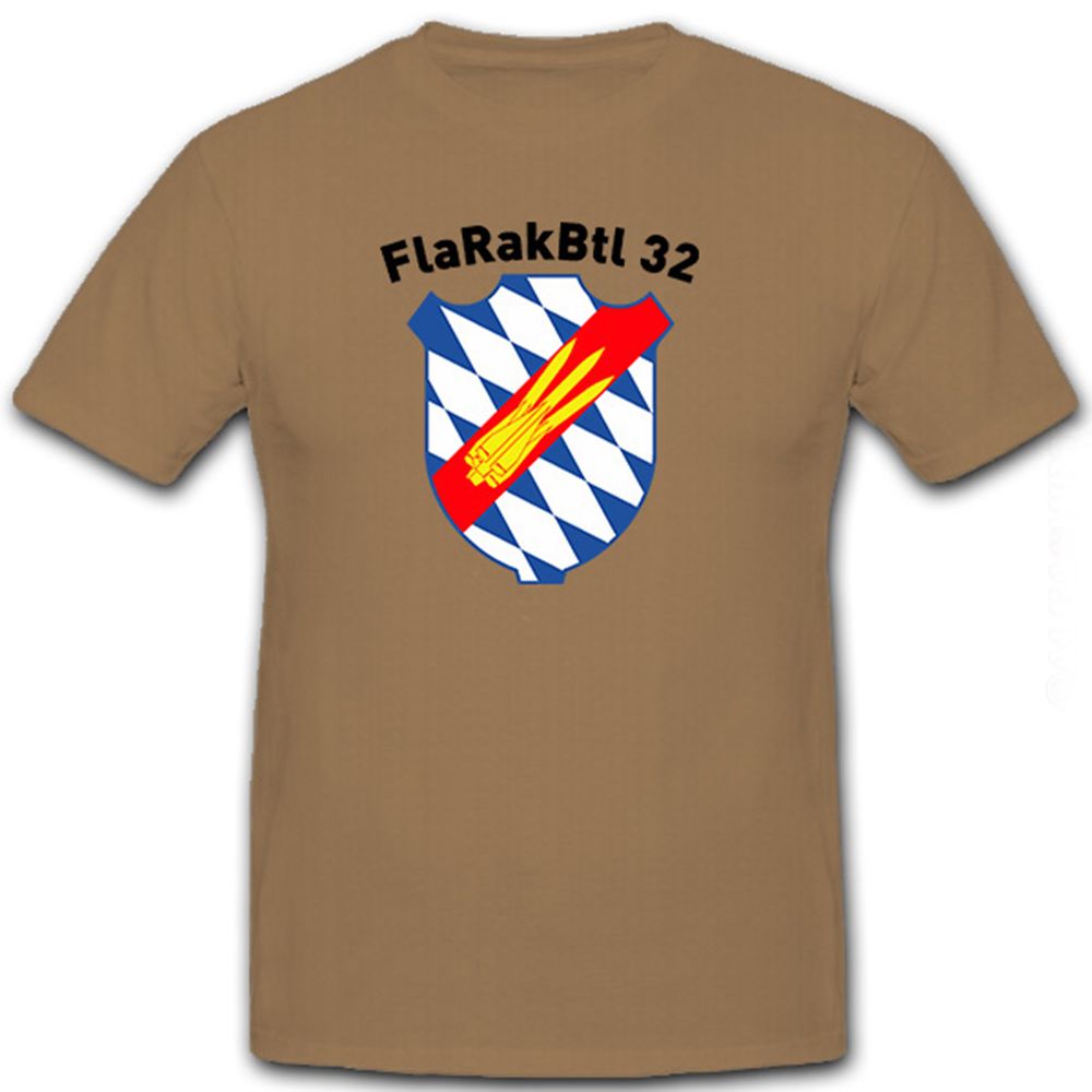 FlaRakBtl 32 Flugabwehr Bundeswehr Bw Militär Deutschland Wappen - T Shirt #8548