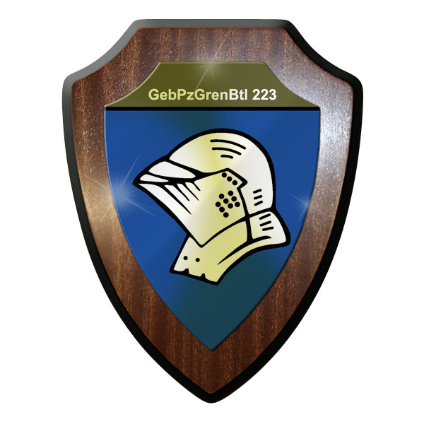 Wappenschild / Wandschild - Gebirgs Panzer Grenadier Bataillon 223 #10180 w