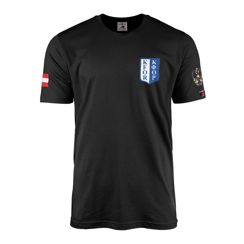 T-Shirt KFOR Kosovo NATO Peacekeeping Austria Eagle Flag #46653