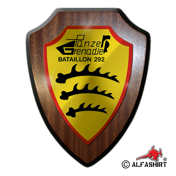Heraldic shield PzGrenBtl 292 Immendingen BW Panzergrenadierbataillon Wappen # 15546