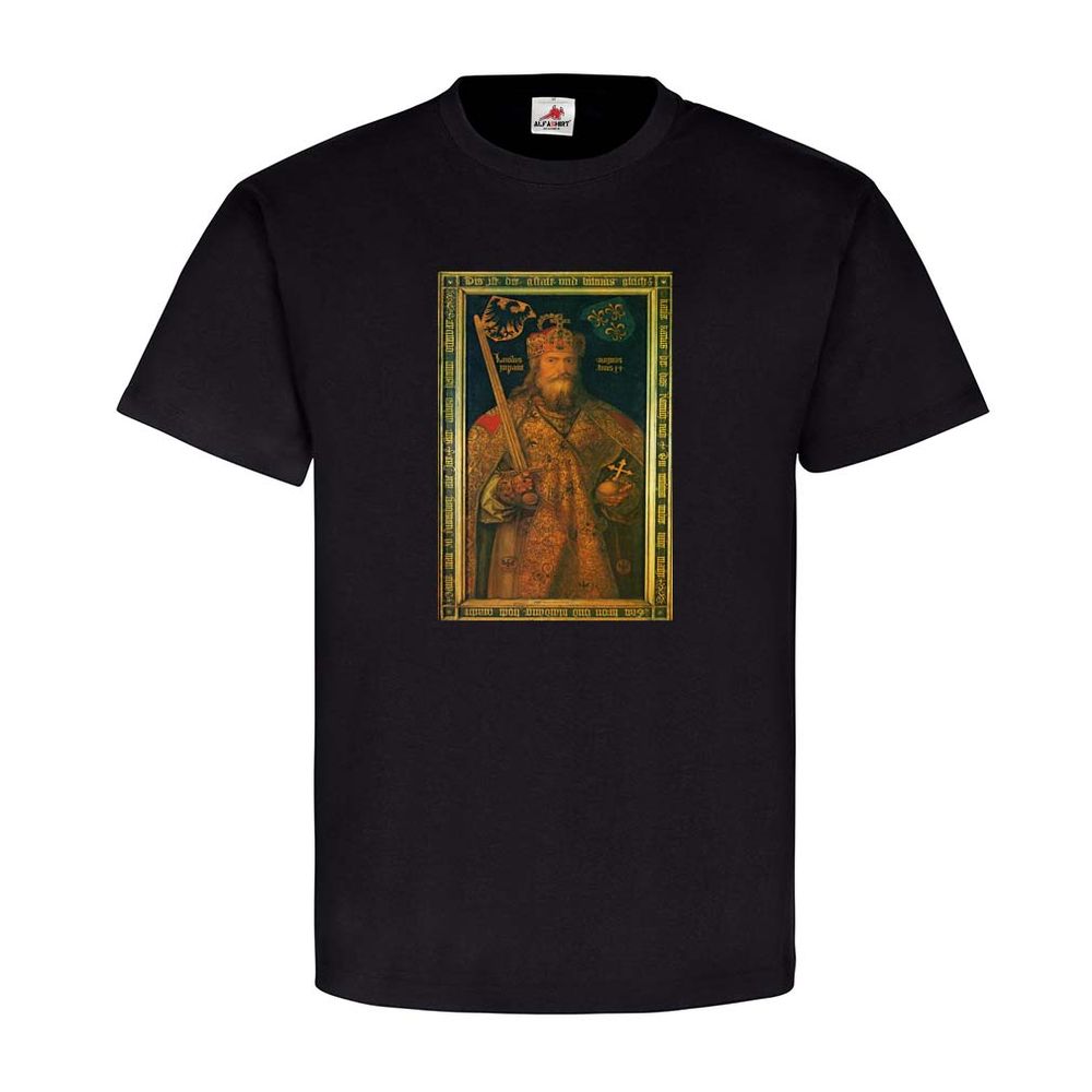 Karl der Große Albrecht Dürer Bild Gemälde Wappen Mittelalter T Shirt #22736