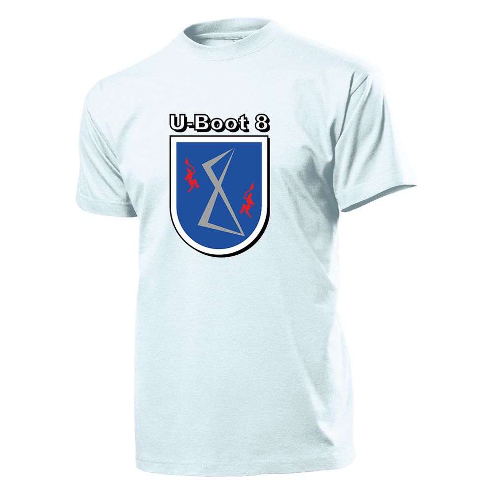 U-Boot 8 - Bundesmarine Deutschland Unterseeboot Typ 205 hatte - T Shirt #11523