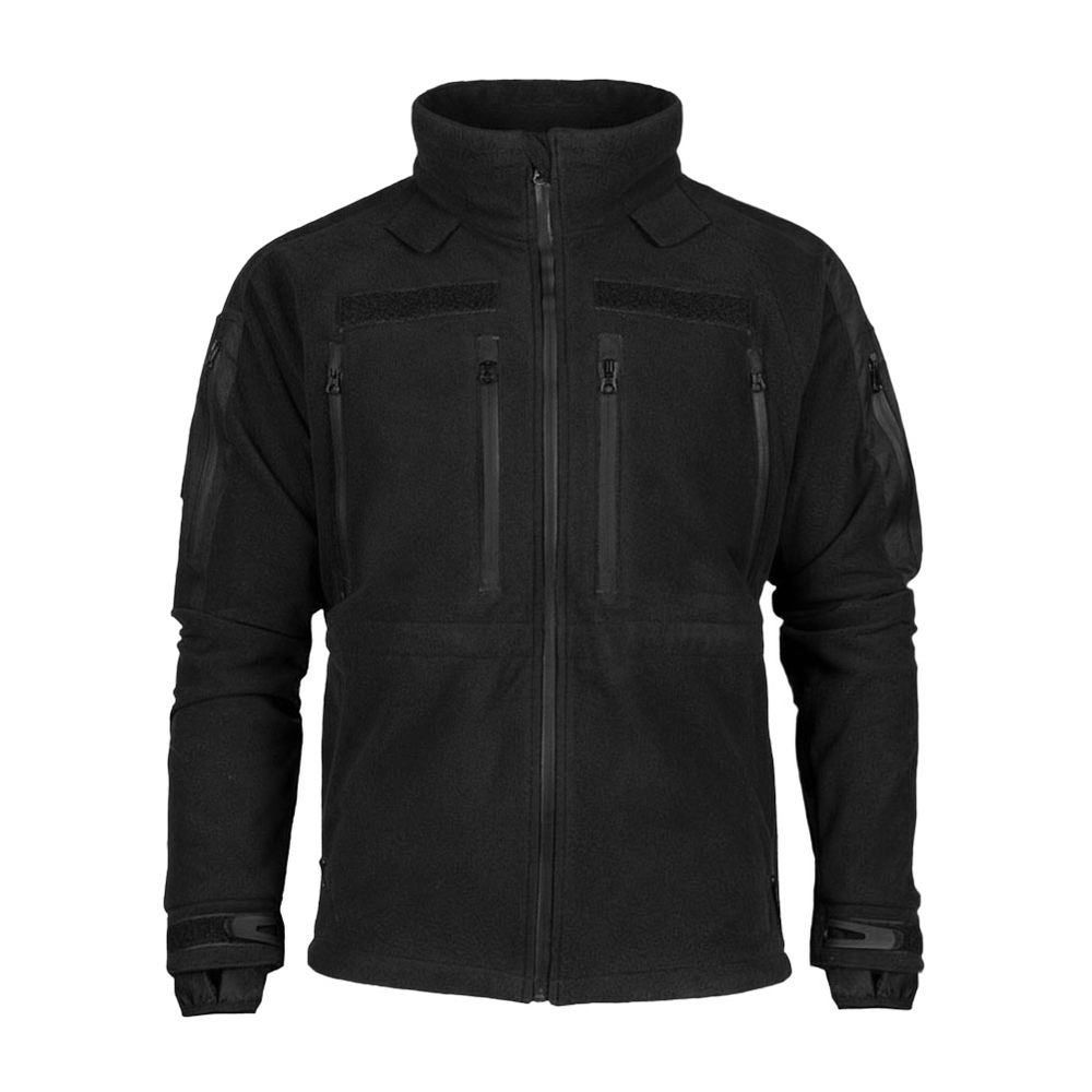 Premium Fleece Jacket Tactical Cold Weather Jacket Black Outdoor Waterproof #47247