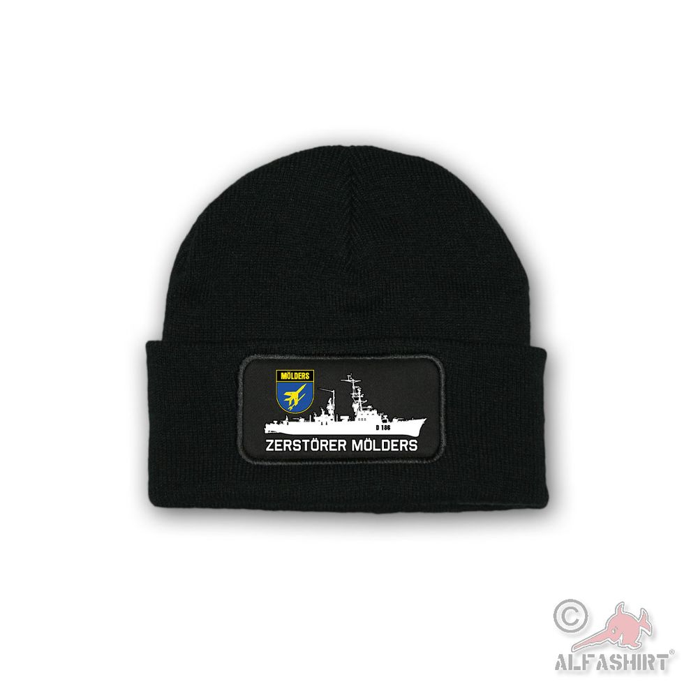 Mütze Zerstörer Mölders Wappen Schiff Silhouette  D186 Bundesmarine #45577