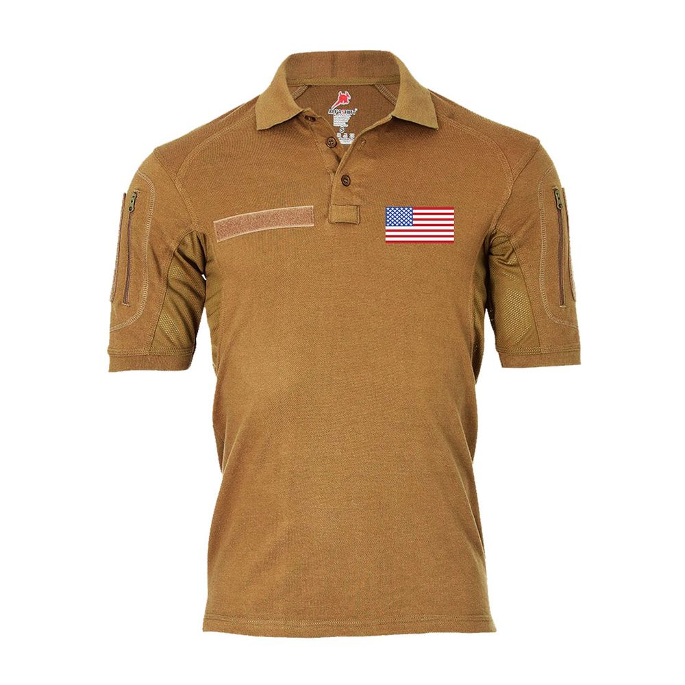 Tactical Poloshirt Infidel Sniper Einheit Flagge Stars #26622