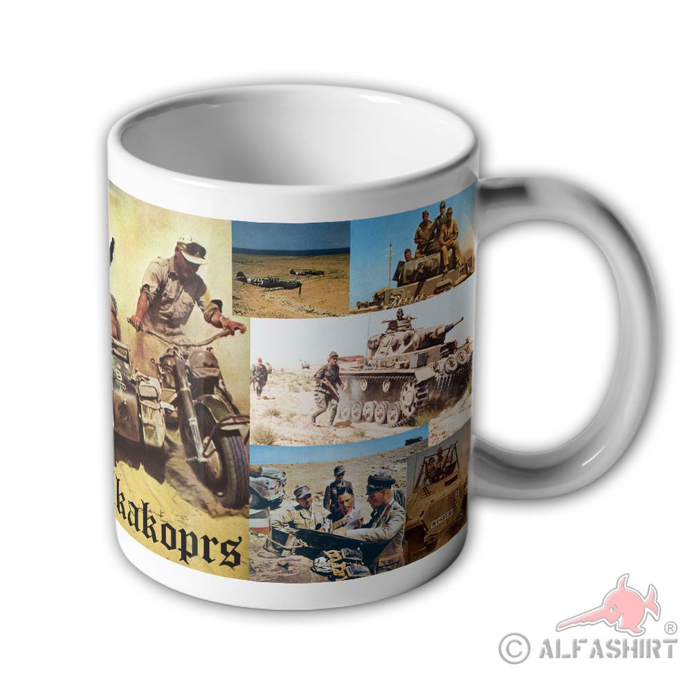Tasse Afrikakoprs Bilder farbig Foto Rommel Wh Panzer  #43536