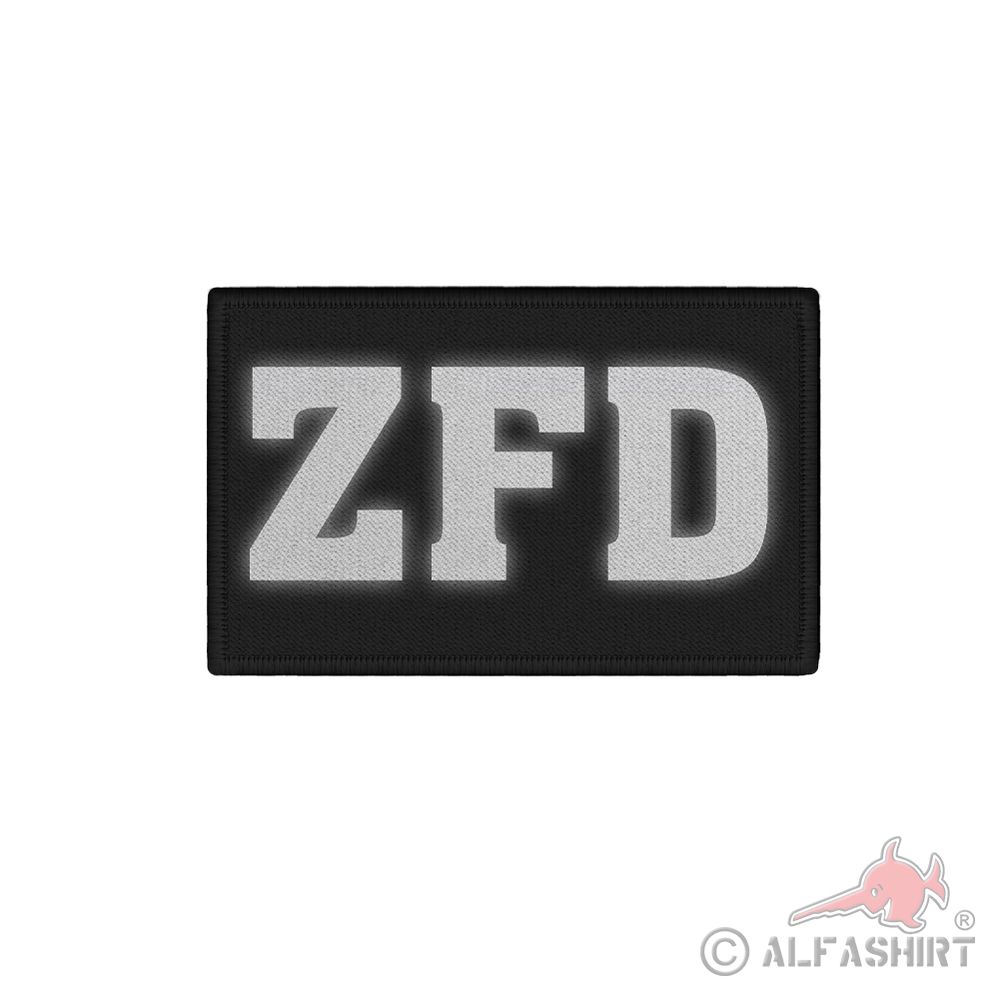 Patch ZFD customs investigation service customs police abbreviation Velcro 7.5 x 4.5 cm #39884