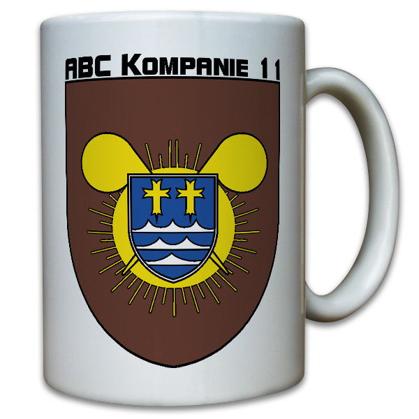 ABC Kp 11 Defense Company Crest Atom Bio Chemistry Nuclear Defense Cup # 11076