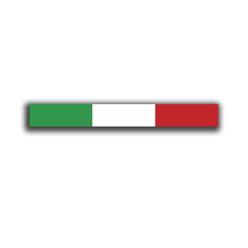 Italy Flag Italiano Sticker Flag Rome Army 15x2cm #A4058