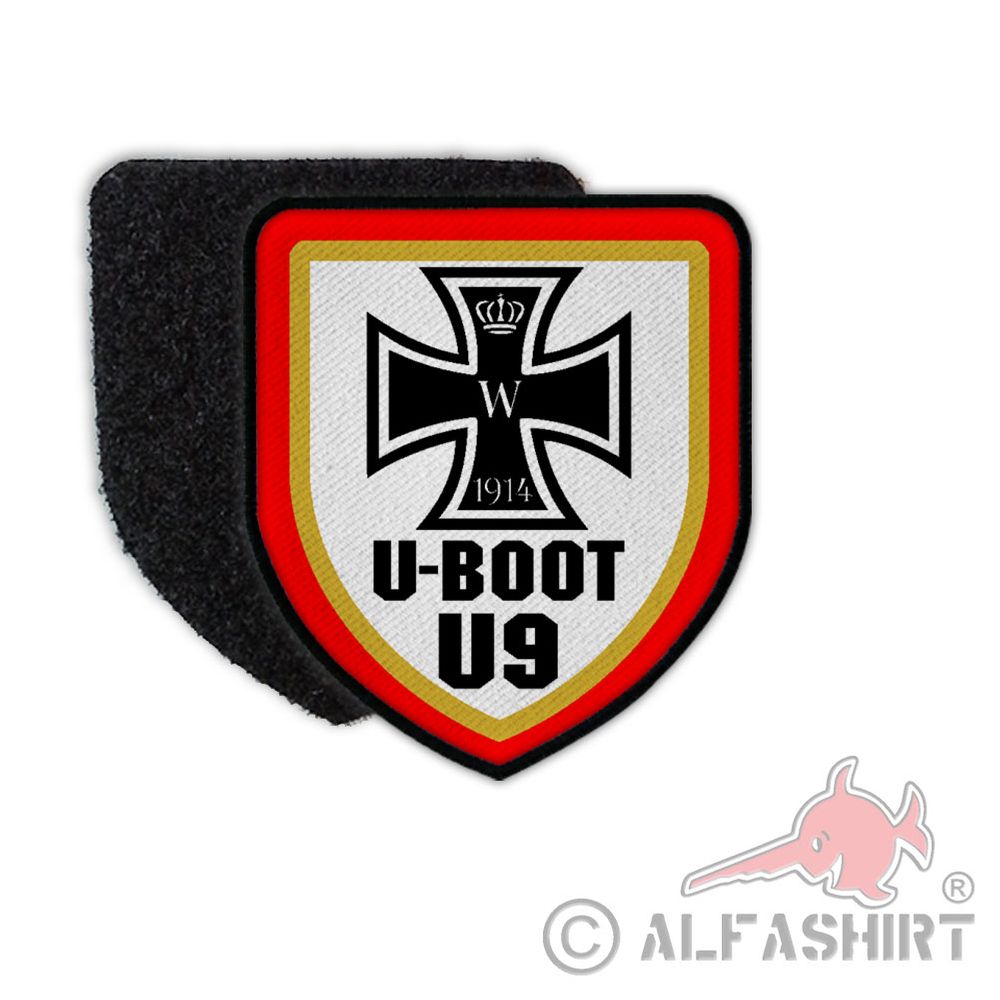 Patch U-Boot U9 Unterseeboot BW Marine Wappen S-188 Abzeichen Turmwappen #30597