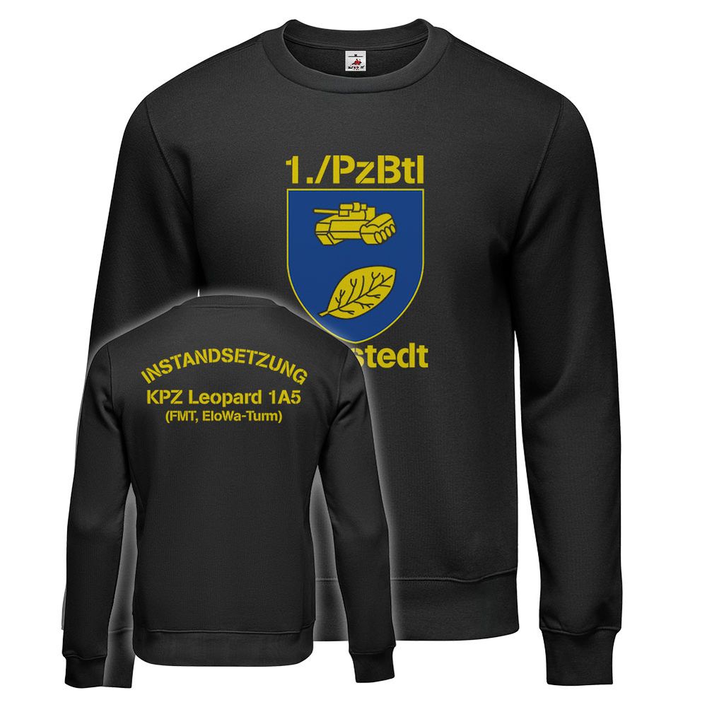 Sweatshirt Pullover 1 Kompanie Panzerbataillon PzBtl 183 Bootstedt KPz #44588