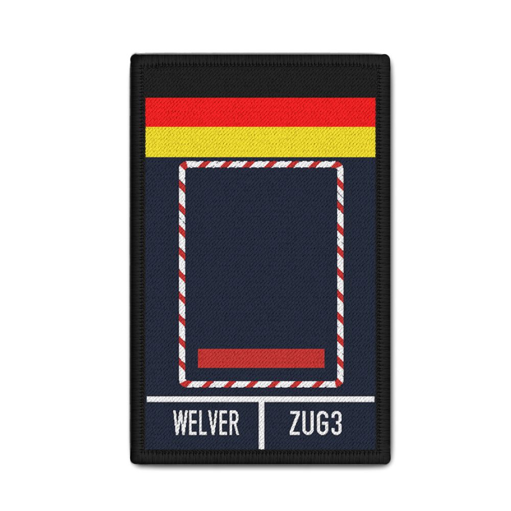Rank Patch Feuerwehr Brandmeister ZUG NRW BM Feuer Brandwehr 9,8x6cm #32509
