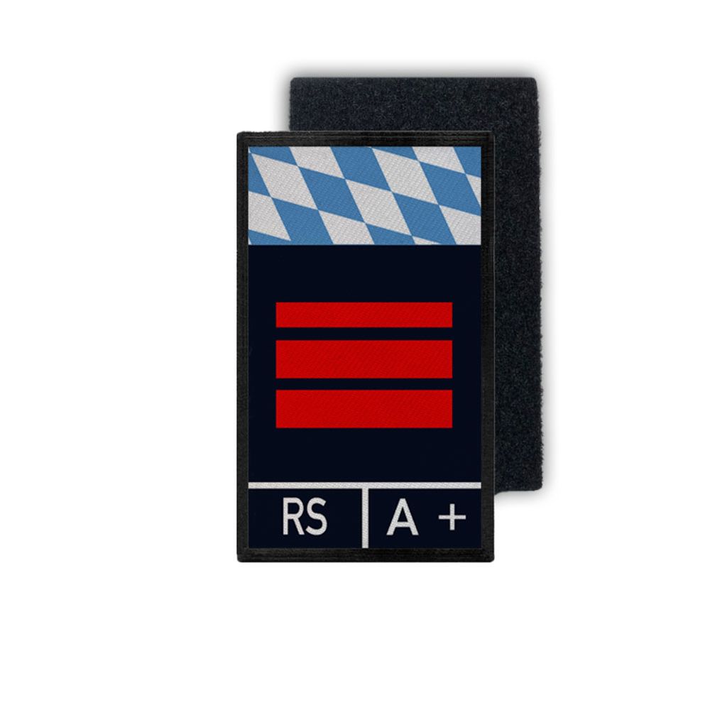 Rank Patch Feuerwehr Oberbrandmeister RS Bayern A+ OBM Feuer 9,8x6cm #31911