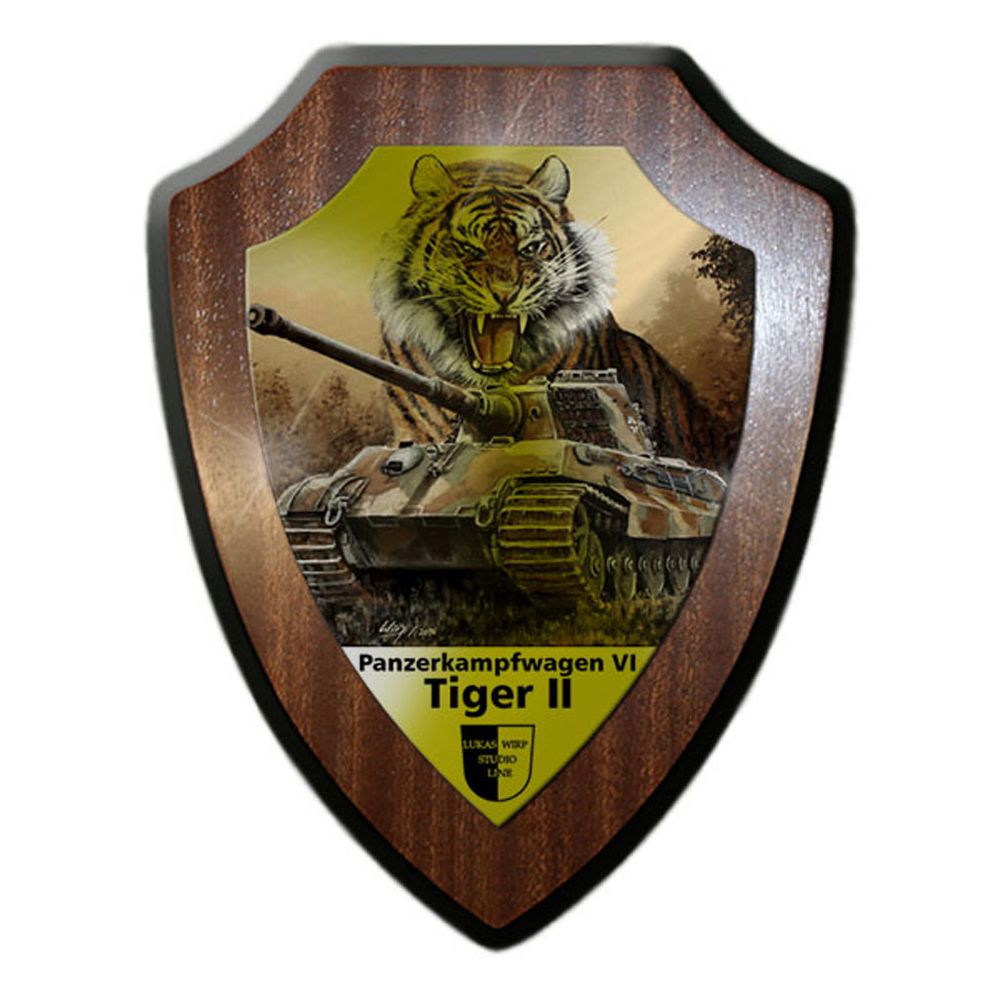 Wappenschild Lukas Wirp Königstiger Tiger II Panzer Division Köti Gemälde #23479
