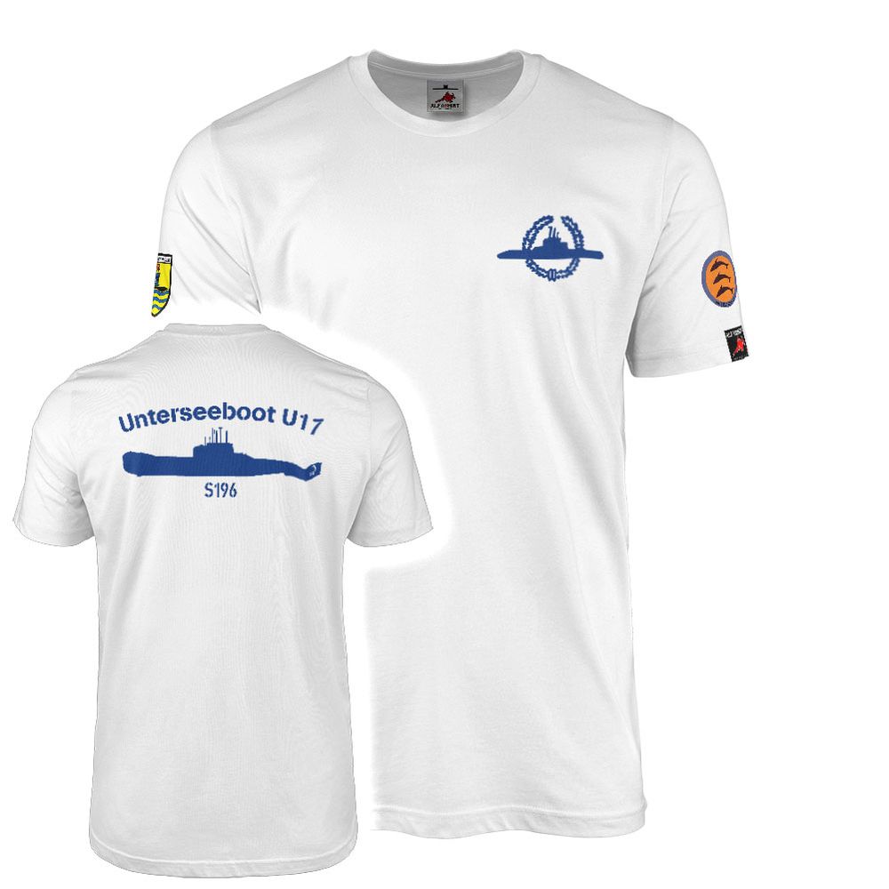 T-Shirt S196 Unterseeboot U-Boot U17 3. Ubootgeschwader Wappen #46394