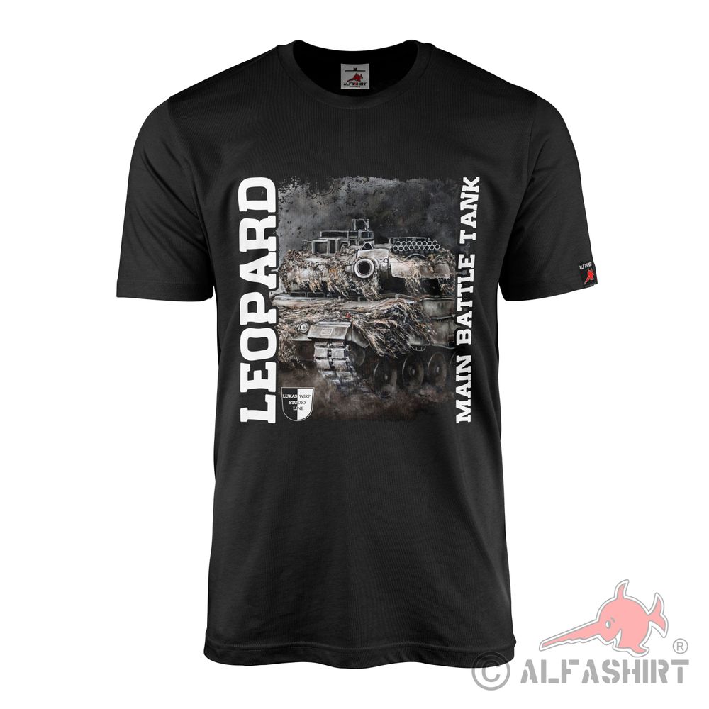 Lukas Wirp Leopard 2a6 Bundeswehr Panzer Leo II Iron Pig T-Shirt#43673