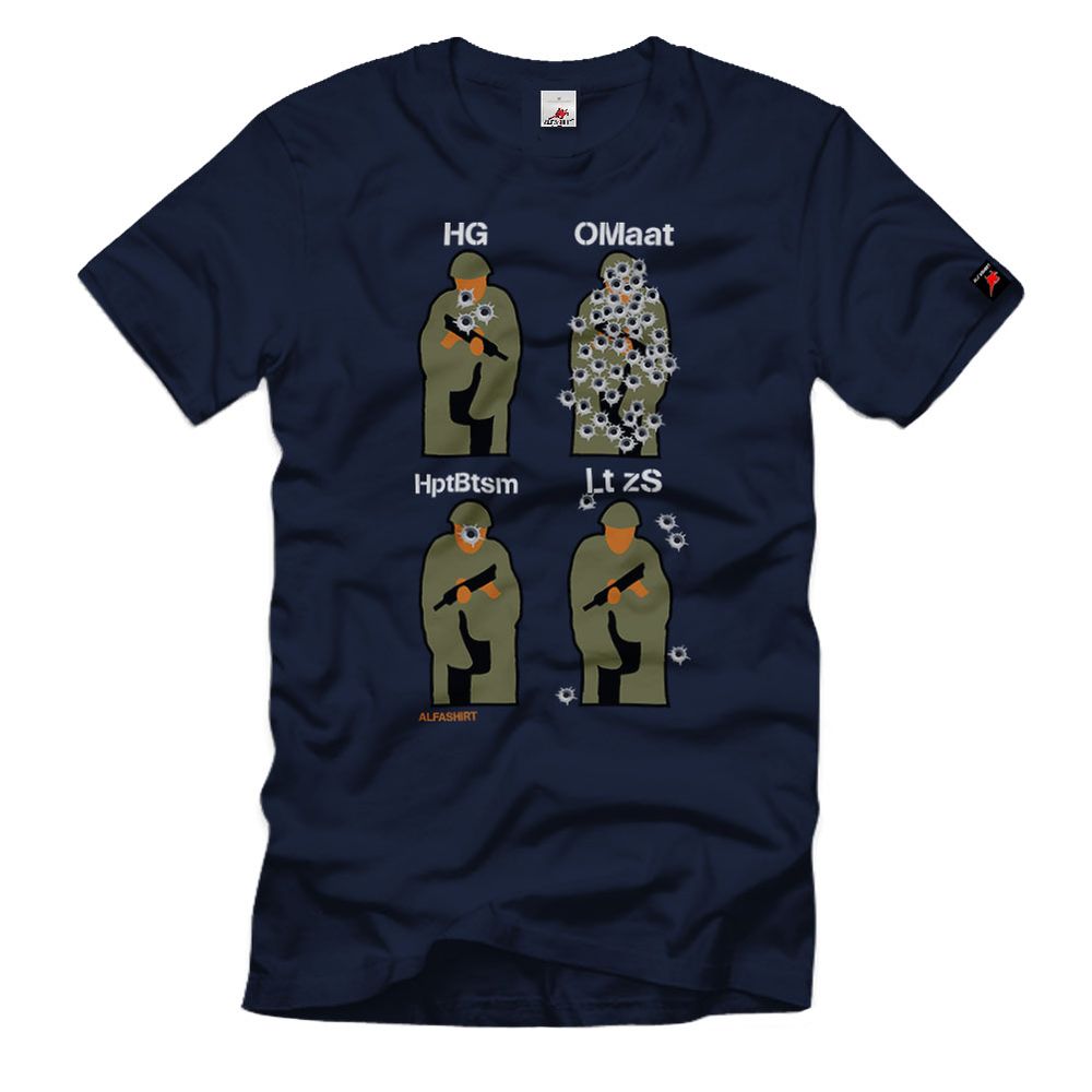 Bundesmarine Schießen Bundeswehr Marine Humor Leutnant zur See Alfashirt#33233