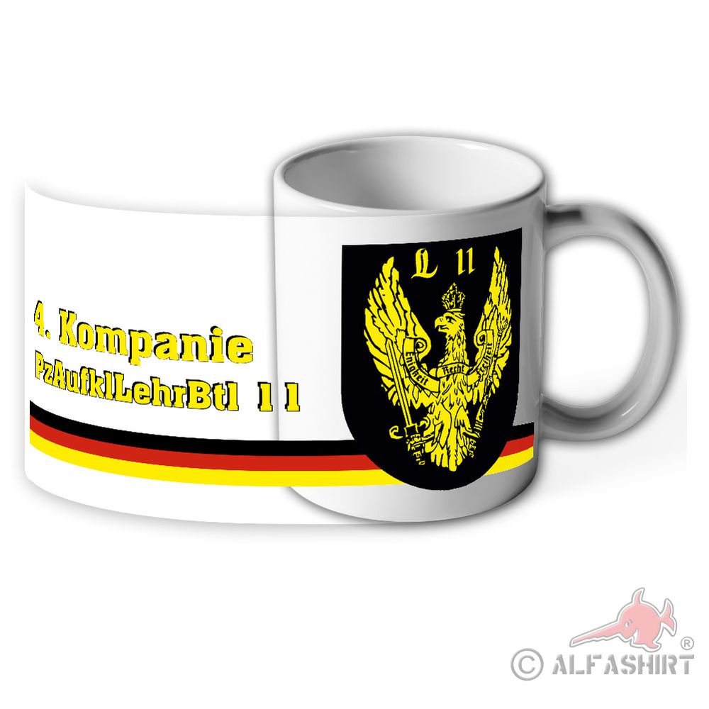 Tasse 4. Kompanie PzAufklLehrBtl Panzeraufklärungslehrbataillon 11 Munster #44908