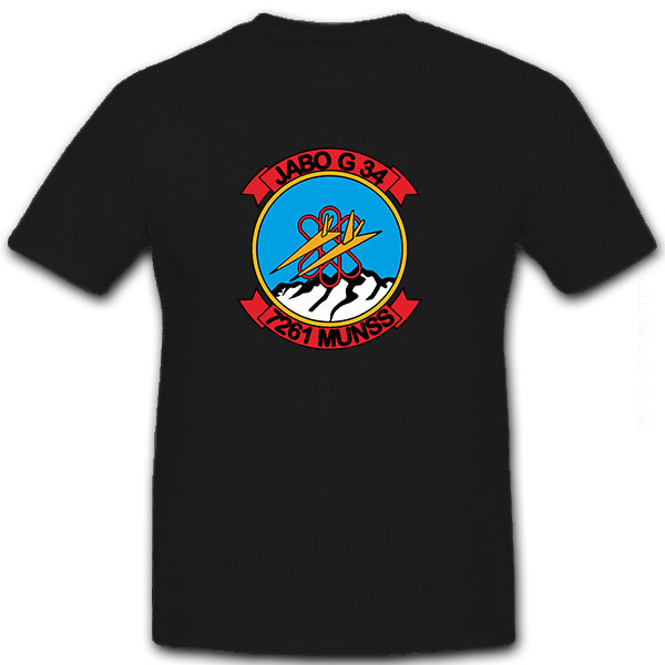 Jabo G 34 Jagdbombergeschwader 7261 MUNSS Wappen Abzeichen - T Shirt #8643