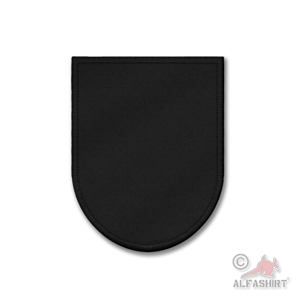 Patch Wappen Halbrund Schwarz  Aufnäher Abzeichen Blanko#45801
