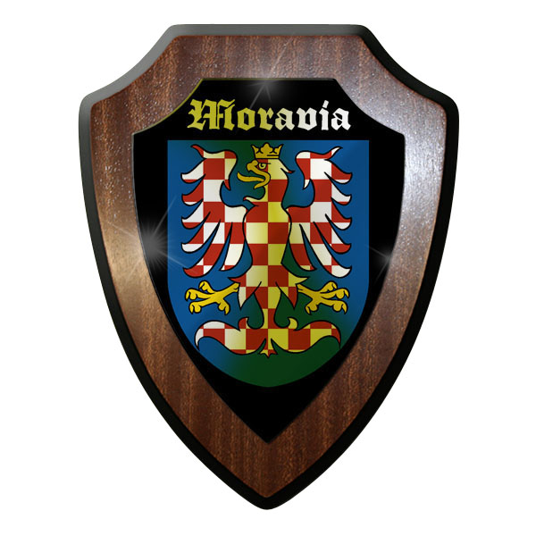 Wappenschild / Wandschild -Moravia Mähren Morava Tschechien Wappen #9661
