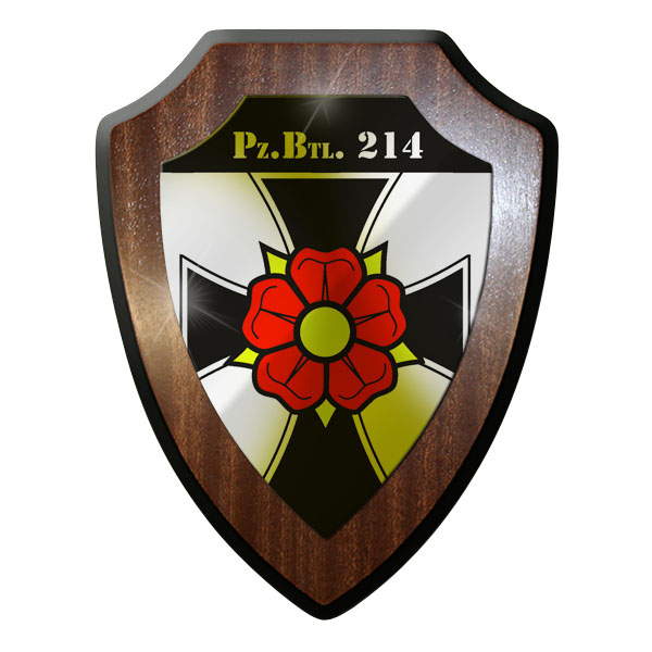 Wappenschild / Wandschild / Wappen - Panzerbataillon 214 PzBtl General #8874 w