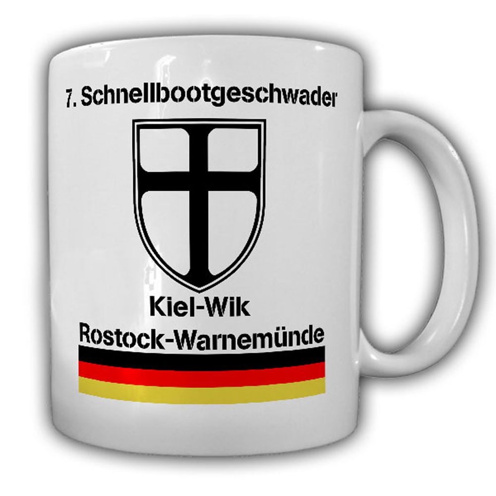 Tasse 7 Schnellbootgeschwader SG Bundesmarine Bundeswehr Abzeichen #22749