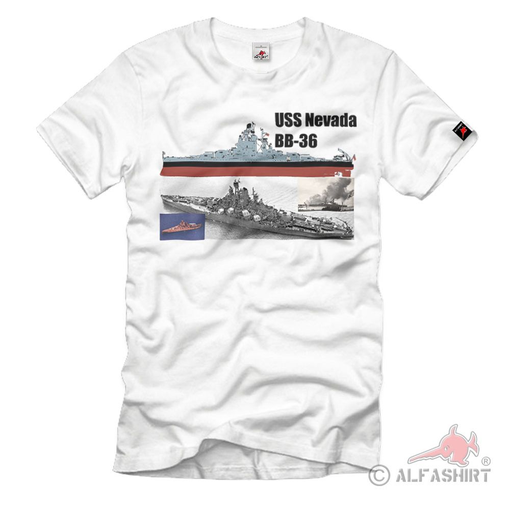 USS Nevada BB-36 Battleship USS Pearl Harbor Ship T-Shirt # 36936