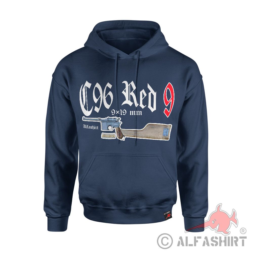 C96 Red 9 Pistole Schusswaffe Kurzwaffe M1916 Hoodie #43412