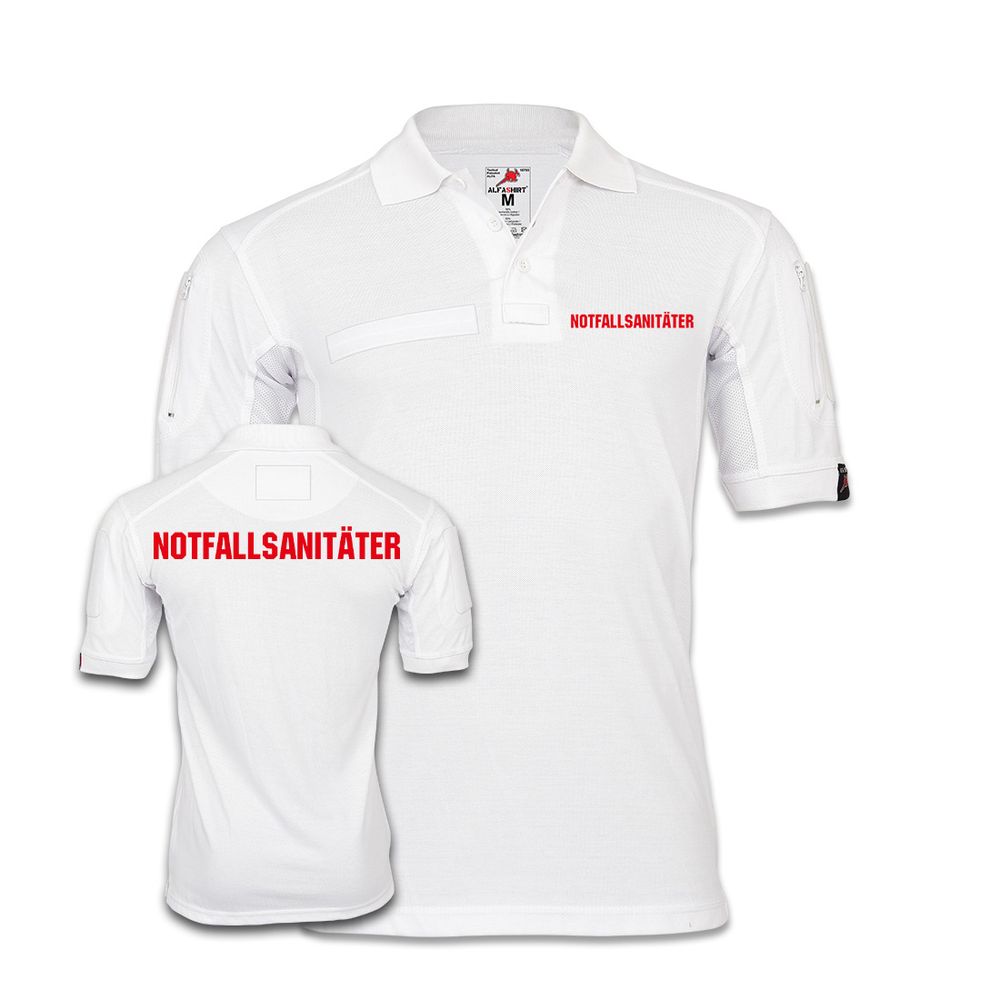 Tactical Poloshirt Alfa Notfallsanitäter Sanitäter Sani Lebensretter #35082