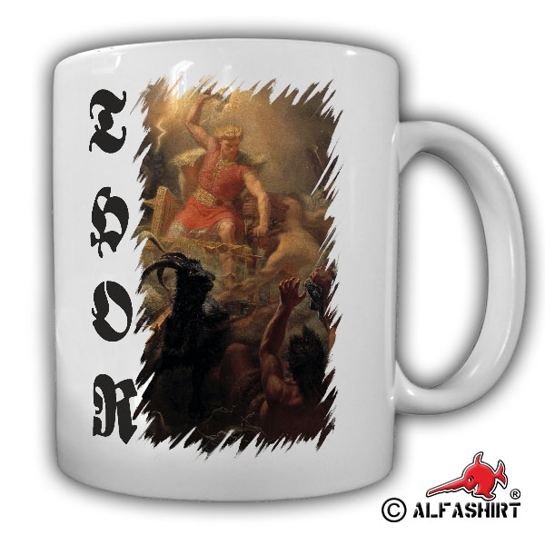 Thor Mjölnir Kampf gegen Riesen Nordischer Glaube Mythologie - Tasse #16904