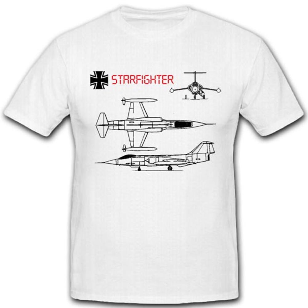 Starfighter Air Force Germany Luftwaffe Militär Flugzeug Modell - T Shirt #3127 