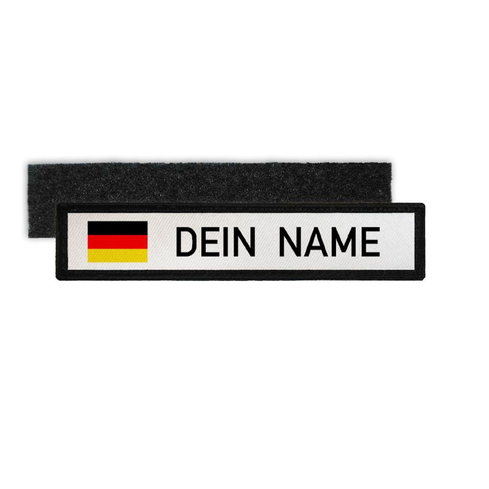 Namenspatch BW Deutschland Weiss Name Patch Aufnäher Germany #32424
