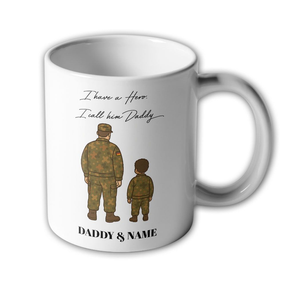 Father's Day Mug Have a Hero Soldier Bundeswehr Veteran Gift Idea #46455