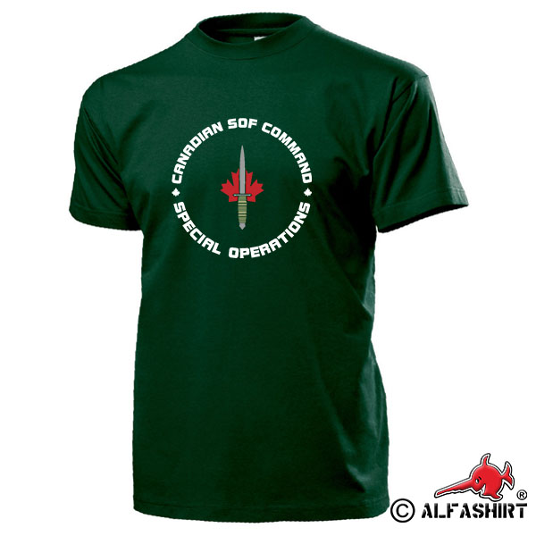 Canadian SOF Command Special Operations Canada Spetial Commando T Shirt # 15498