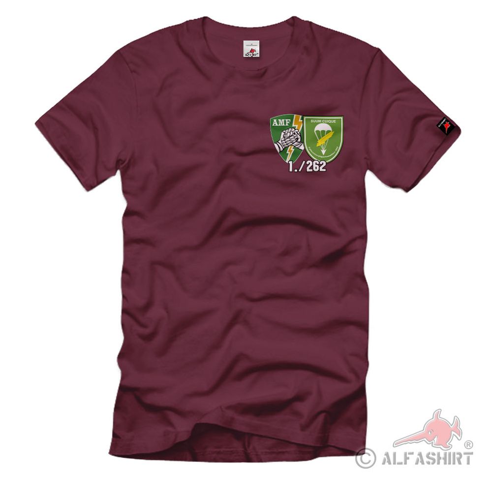 FschJg 1-262 AMF Merzig Key Coy Kompanie Nato Us Army Wappen T-Shirt #40821