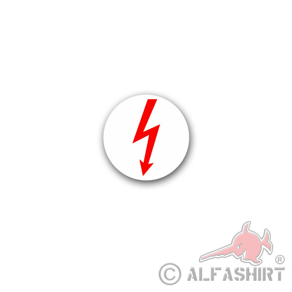 Aufkleber/Sticker Elektro Blitz Strom Hochspannung Elektriker Spaß 7x7cm A3102