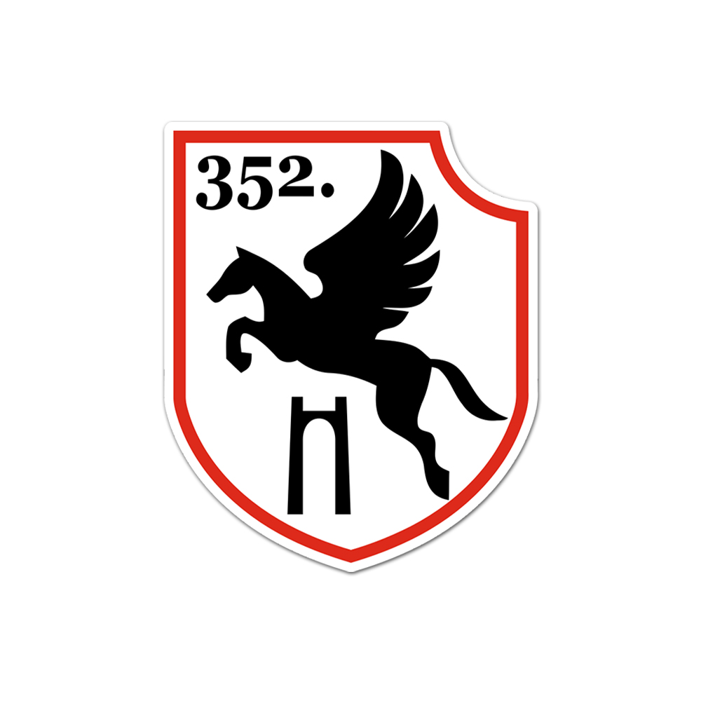 Sticker 352 Infantry Division Inf Div WW2 Sign Symbol 7cm #A6536