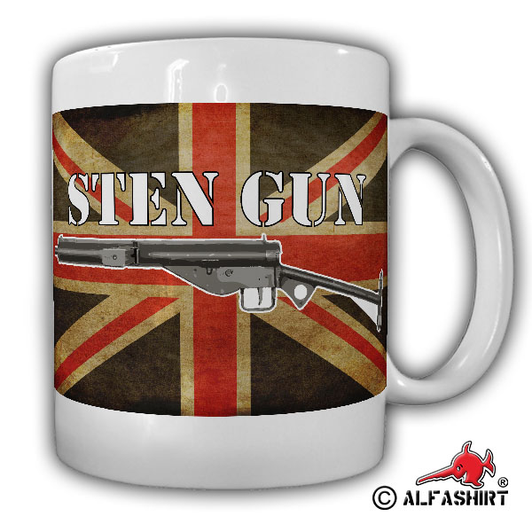 Cup Sten Gun MK Great Britain WK2 MP Submachine Gun British # 16062