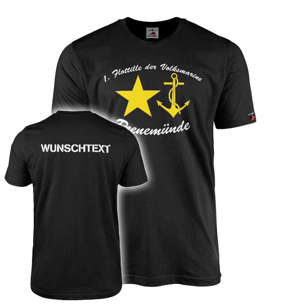 T-Shirt personalisierbar 1. Flottille der Volksmarine VM Wunschtext #47636