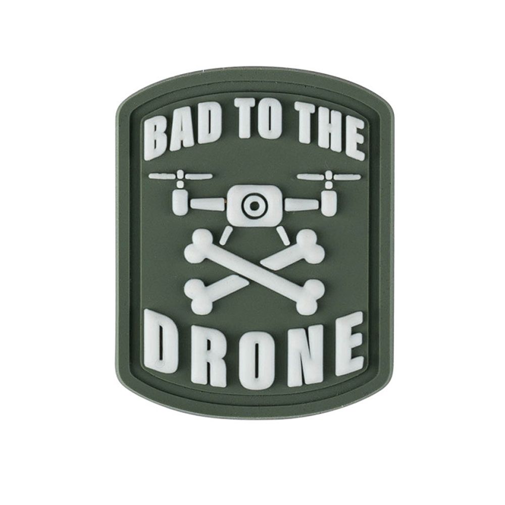 Patch 3D PVC 5x7cm Bad to the Drone Knochen Bondes Drohne Pilot #47981