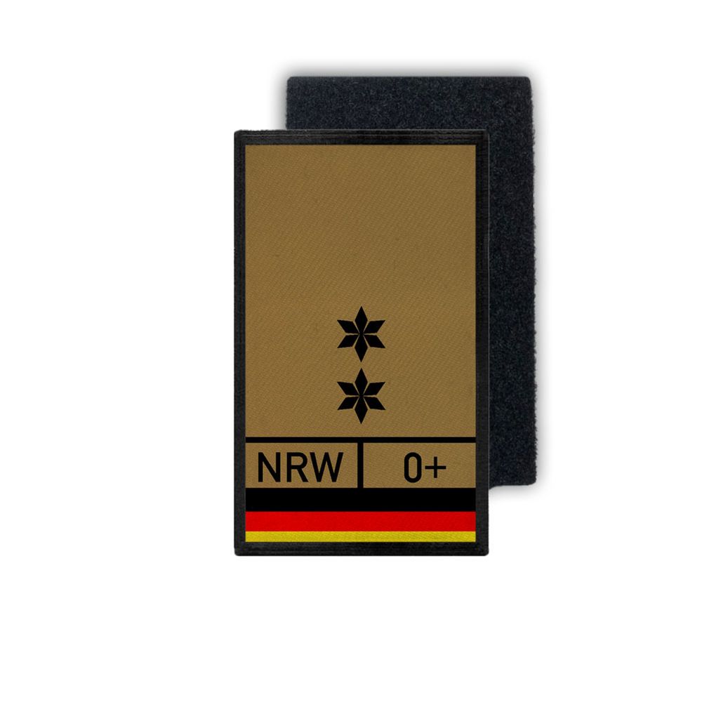 POK Dienstpatch Sand Polizeioberkommissar POKin Stern Blood 9,8x6cm #33272