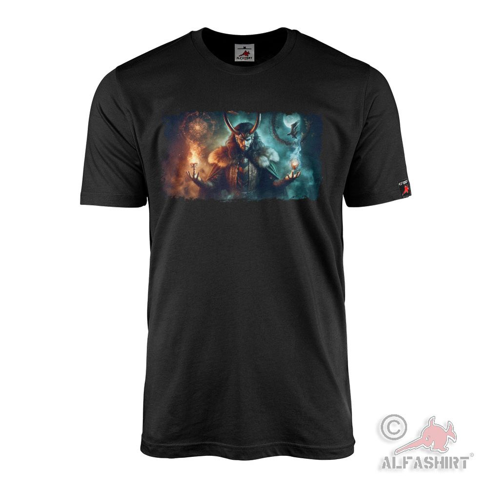 T-Shirt Loki Viking God of Mischief Scandinavia Sneaky Aesir Worlds #45178