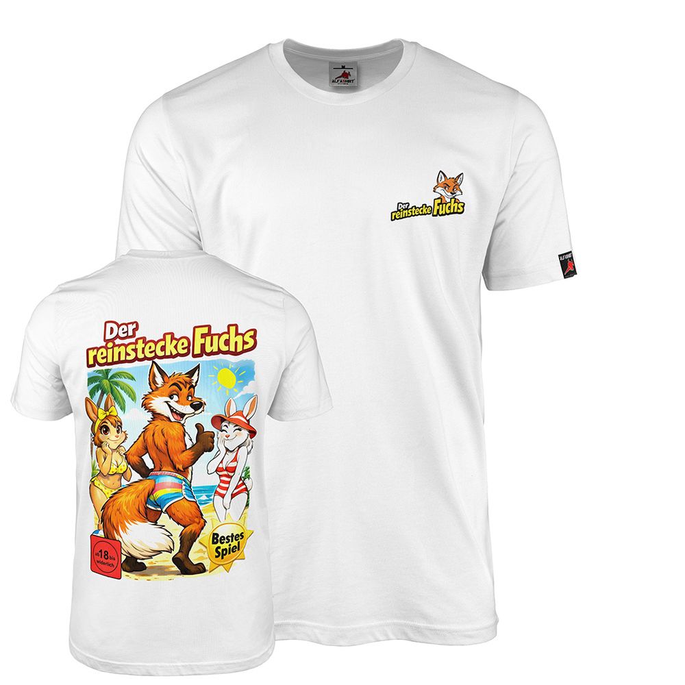 Der reinstecke Fuchs Fun Comic Hasen Häschen Bunny Cartoon Reineke T Shirt#47664